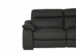 Zetel Final 2,5+2-zit - leder - shalegrey met relax