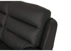 Zetel Folk 2,5+2-zit - leder - antraciet