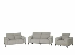 Zetel Funk 3+2+1-zit - stof - grijs met relax