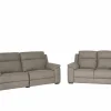 Zetel Grande 3+2-zit - stof - silver grey met relax