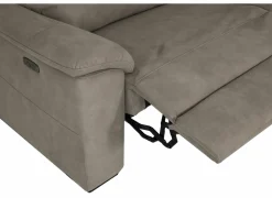 Zetel Grande 3+2-zit - stof - silver grey met relax