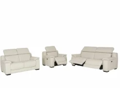 Zetel Grass 2,5+2+1-zit - leder - frost met relax