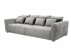 Zetel Gulliver 4-zit - stof - grijs