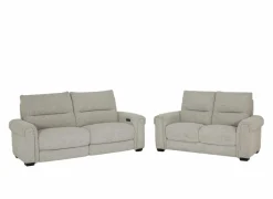 Zetel Hana 2,5+2-zit - stof - oyster met relax