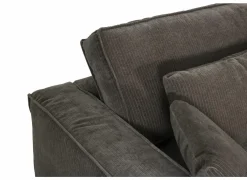 Zetel Marlon 3+1-zit - stof - bruin