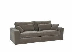 Zetel Marlon 3-zit - stof - bruin