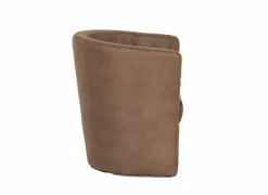 Zetel Mini Kuip 82x60x77cm - stof - cognac