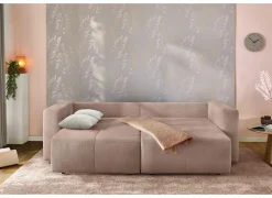 Zetel Relax Bigsofa 4-zit - stof - rosa