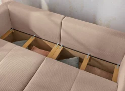 Zetel Relax Bigsofa 4-zit - stof - rosa