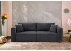 Zetel Relax Bigsofa 4-zit - stof - chenil antraciet