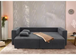 Zetel Relax Bigsofa 4-zit - stof - chenil antraciet