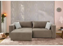 Zetel Relax Bigsofa 4-zit - stof - taupe