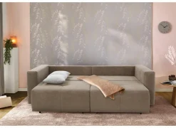 Zetel Relax Bigsofa 4-zit - stof - taupe