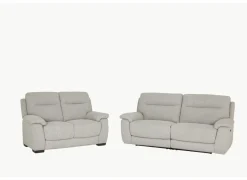 Zetel Saipan 2,5+2-zit - stof - grijs met relax