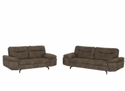 Zetel Stan 3+2-zit - stof - bruin