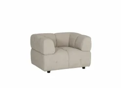 Zetel Tortuga 1-zit - stof - beige