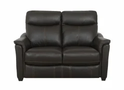 Zetel Wise 2-zit - leder - walnut