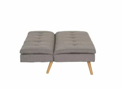 Zetelbed Fjord 1 persoons - 183x86cm - stof - grijs