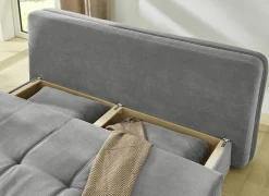 Zetelbed Lindau 2 persoons 203x106cm - stof - grijs