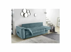 Zetelbed Rick 2-zit - stof - turquoise