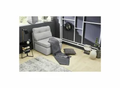 Zetelbed Tunis 1 persoons - 85x82cm - stof - lichtgrijs