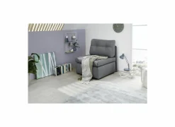 Zetelbed Tunis 1 persoons - 85x82cm - stof - donkergrijs