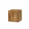 Zuil Kubus 20x20x20cm - eik massief - naturel